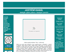 Tablet Screenshot of justicetv.cz